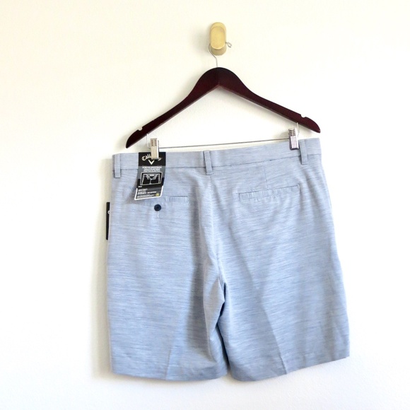 NEW! Callaway Opti-Dri Stretch UPF 50 Sun Protect Golf Shorts Gray SZ 36 - Picture 3 of 6